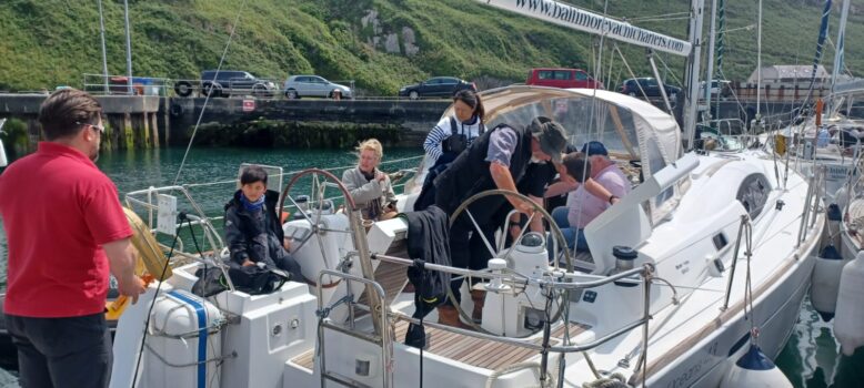 people on a boat