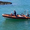 Picture of a man on a speedboat