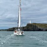 Boat and lighthouse