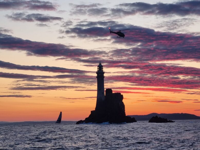 Light house at sunset