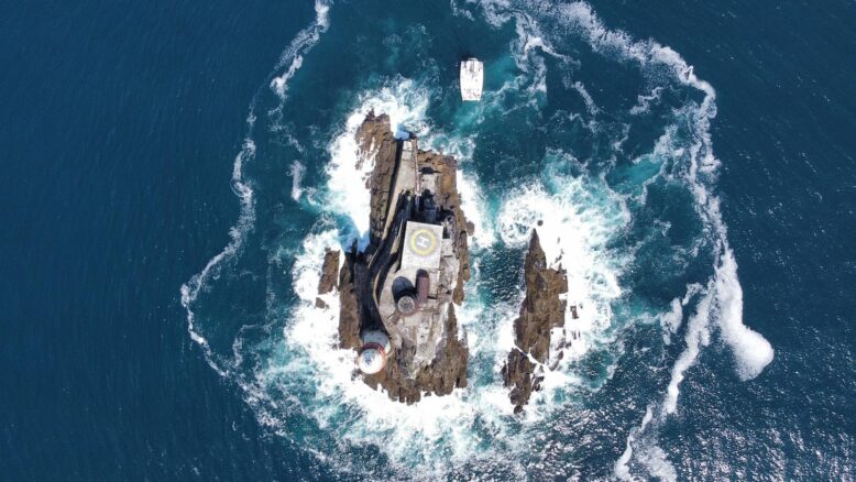 Ariel view of lighthouse