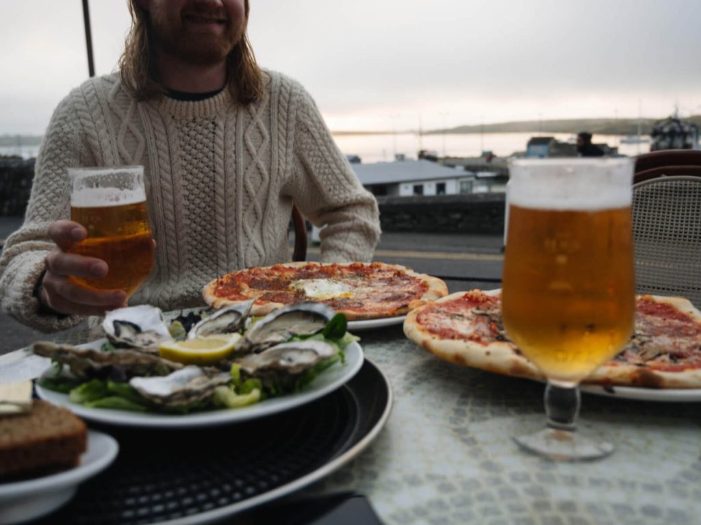 Food on a table